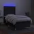 Vidaxl Box spring postelja z vzmetnico LED črna 90x200 cm blago