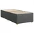 Vidaxl Box spring postelja z vzmetnico temno siva 90x190 cm blago