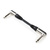 FrontStage 6,35mm-Jack kabel, 15 cm, tekstil (CJ-HC-6,3mm-6,3mm-15)