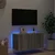 Zidni TV ormarić s LED svjetlima boja hrasta 80x35x41 cm