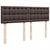 Vidaxl Box spring postelja z vzmetnico temno rjava 160x200 cm blago