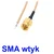 Pigtail SMA vtič 30cm RG178/ZA SPAJANJE