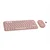 LOGITECH set bežična tastatura i miš Pebble 2 Combo Rose V/Bluetooth, Logitech Bolt