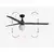 FARO 34276-11L - Plafonski ventilator KLIM L 1xE27/15W/230V orah/crna + daljinski upravljač