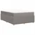 Vidaxl Box spring postelja z vzmetnico taupe 140x200 cm blago