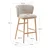 Bež barski stol (višina sedeža 65 cm) Ciselia – Kave Home