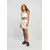 Womens towel miniskirt - light white
