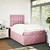 Vidaxl Box spring postelja z vzmetnico roza 120x200 cm žamet