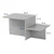 Hanah Home Klub sto Harmony, 80x40x40cm, Crni