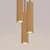 Sollux SL.1557 - Luster na sajli KARBON 3xGU10/10W/230V zlatna