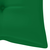 Klupa za ljuljanje sa zelenim jastukom 120 cm masivna tikovina