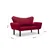 Atelier del Sofa Dvosed na razvlačenje Chatto 140x70x65cm Bordo