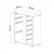 HANAH HOME Višenamenska polica Zen 2D2K6U White Grey
