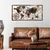 Wallity Zidna dekoracija World Map 3, 120x60cm