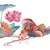 Fuanna Komplet posteljina, 4 dela, 230x229cm, Crvena