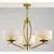 Jupiter 2109 - Luster na šipci KASZMIR 3xE27/15W/230V bela/zlatna/dekor mramora