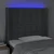 LED uzglavlje tamnosivo 93 x 16 x 118/128 cm od tkanine