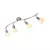 JUST LIGHT. 11954-55 - Reflektorska svetiljka KARO 4xE14/40W/230V mat hrom
