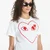 Majice Comme des Garçons PLAY Heart Logo Short Sleeve Tee UNISEX White L