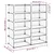Stalak za cipele prozirni 84 x 32 x 88,5 cm PP