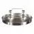 Autronic Svečnik UM1036 SIL Metal candle holder - for 4 conical candles, round, silver