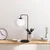 Opviq Stona lampa E14, Crno-Bela