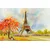 Tapeta Eifflov stolp v pastelnih barvah - 245x270