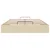 Vidaxl Otomanski posteljni okvir brez vzmetnice krem 140x190 cm blago