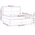 vidaXL Box spring postelja z vzmetnico LED temno siva 180x200 cm žamet