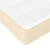 Vidaxl Box spring postelja z vzmetnico krem 80x200 cm blago