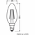 LED filament sijalica toplo bela 2.5W OSRAM