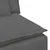 Modularna sofa s jastucima tamno siva