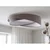 LED prigušiva stropno svetlo SM. GALAXY M. LED/24W/230V, prečnik 55 cm, sivo/belo + daljinski upravljač