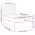vidaXL Box spring postelja z vzmetnico krem 80x200 cm blago
