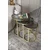Hanah Home Milas 3 set stolića (umetnuti), zlatna/dimljena (3 kom)