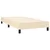 Vidaxl Box spring postelja z vzmetnico krem 90x200 cm blago