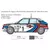 Model Kit automobila 3658 - Lancia Delta HF Integrale (1:24)