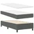 Vidaxl LED Box Spring Postelja Temno siva 90 x 190 cm blago