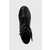 Kožne čizme Karl Lagerfeld TREKKA II KC za žene, boja: crna, ravni potplat, KL42586F