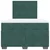 Vidaxl Box spring postelja z vzmetnico temno zelen 120x190 cm žamet