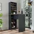 Hanah Home 2771 barski sto s policama 120 × 180 × 50 cm, antracit / atlantski bor