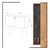 Wallity Komoda JOLA 80x80x40cm Hrast-Žuta