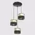 Luster na sajli LUX 3xE27/15W/230V crna/zlatna