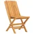 Sklopive vrtne stolice 2 kom 47x47x89 cm od masivne tikovine