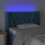 Vidaxl LED posteljno vzglavje temno modro 83x16x78/88 cm žamet