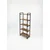 Hanah Home polica za knjige Moner, 60 cm, atlantski bor / crna