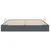 Krevet s od storage s pohranom Tamnosiva 193 x 203 cm Baršun