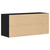 Klupa za cipele crni hrast 100x35x45 cm inženjerski drvo