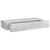 Zidna polica s ladicom siva boja betona 60 x 23,5 x 10 cm MDF