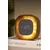Led budilka Gingko Design Lumos 12,5 cm rjava barva